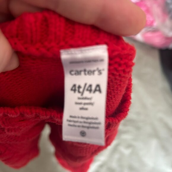 ❤️ Carter’s Cable Knit Sweater Dress – Size 4T ❤️ - Picture 2 of 3